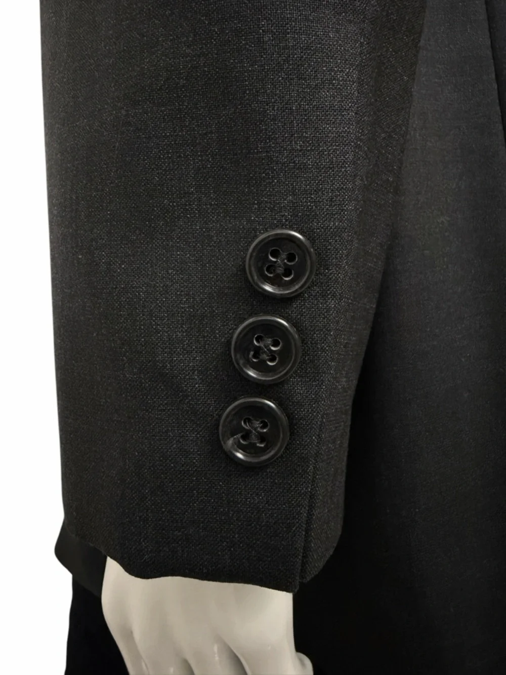 Brooks Brothers Brooksease Mens 42L Charcoal Grey Wool Stretch Blazer Jacket
